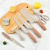 Kitchen Knife Set, 8-Piece Khaki Super Sharp Knife Set with
