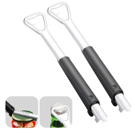 DIYBravo Adjustable Can Opener Stainless Steel Manual Lid Opener Multifunctional Jar Opener Bottle Opener for Seniors Children Arthritis Patients (B)