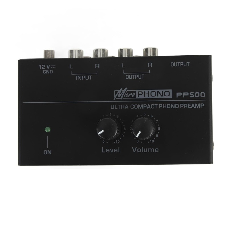 Phono Preamp, RIAA Equalization 100‑240V Ultra Low Noise 1/4 (US