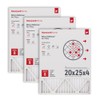Honeywell Home 20x25x4 MERV 8, AC Furnace Air Filter, 3