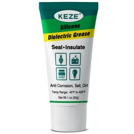 Keze Dielectric Grease for Electrical Connectors Spark Plug Boot Grease Corrosion Salt Dirt Inhibitor Automotive Tune Up Dialectical Grease for Battery Terminal, Ignition Coils, 1 Oz-1 Pack