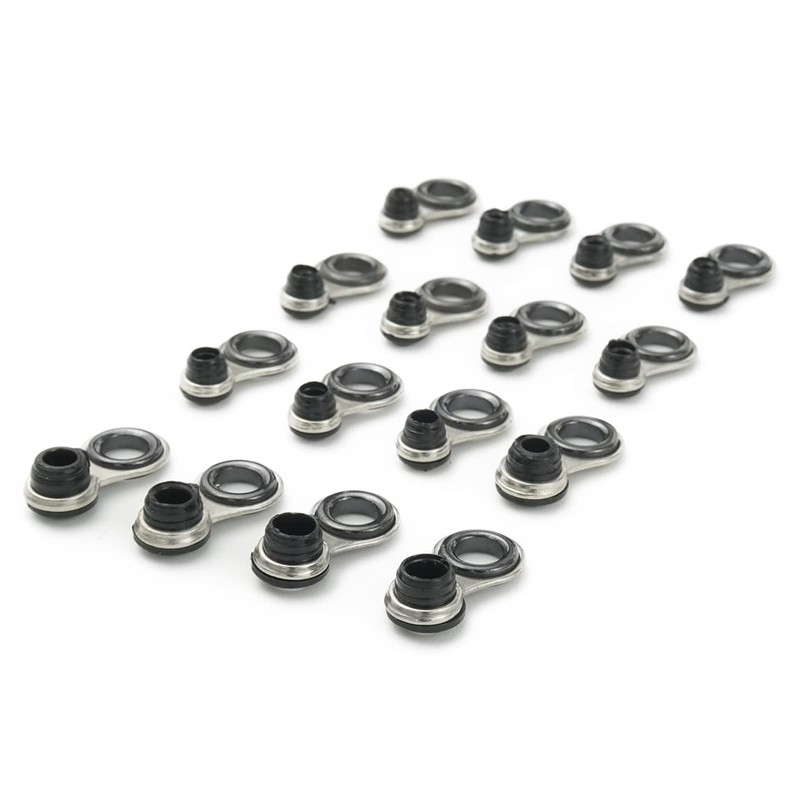Fishing Rod Guide Stainless Steel Repair Replacement 16 Piece Set