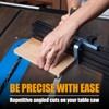 POWERTEC 71768 Telescoping Fence Extendable to 34", Miter Gauge Fence