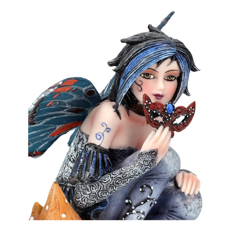 Elf Figure Arwyn with Mask 10.5 cm Fairy Statue Fantasy