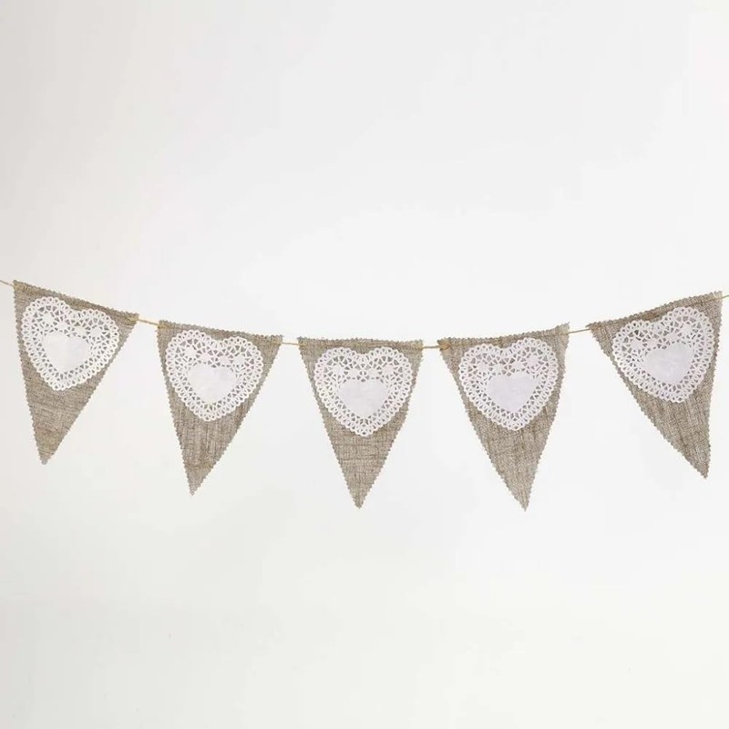 Creativ 20964 Deckchen, D: 10 cm, Herz, 30 Stück, weiß