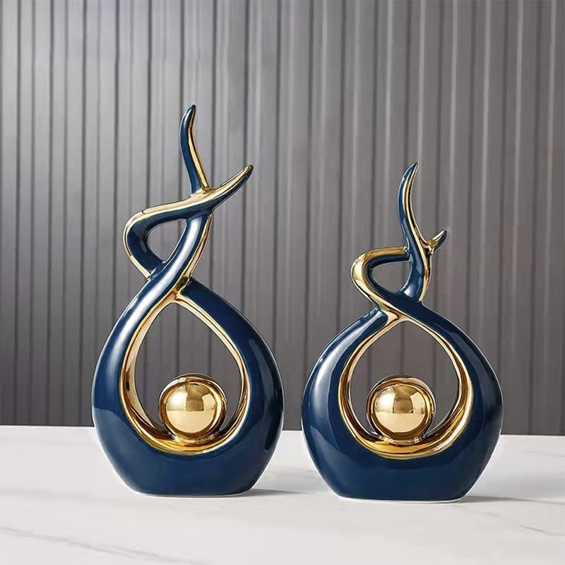 Norrclp Home Decor Modern Abstract Art Ceramic Statue table decorations