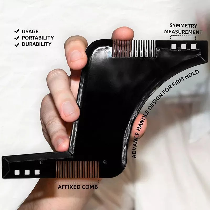 Veraly Peine Plantilla Diseño Moldeado Barba Bigote Afeitado Barber