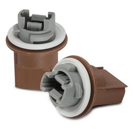 PIT66 2 Bulb Sockets Headlight Parking Turn Signal Brake Tail Light Compatible with Ford F150 F250 F350 F450 Super Duty 2004-2013/Fit Lincoln Mark LT 2006-2008 2U5Z13411SA