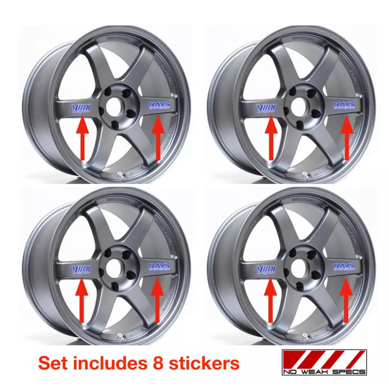 Volk Racing SHIPS FREE Real OG VOLK RAYS TE37 stickers