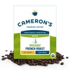 Cameron's Coffee Roasted Whole Bean Coffee, Organic Decaf French Roast,