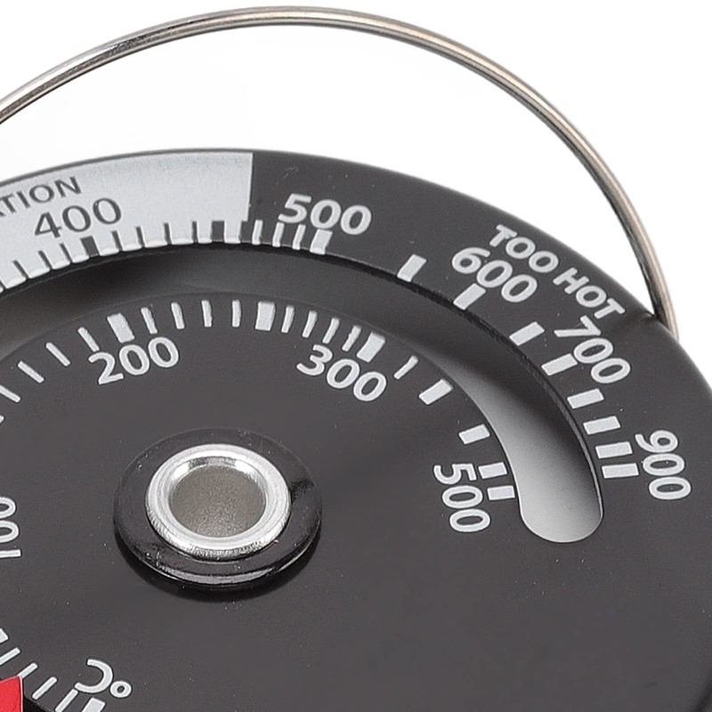 Stove Temperature Display, Magnetic Fireplace Thermometer, Fireplace Thermometer, Aluminium Alloy