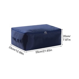 ALEOHALTER 2 Pack 36L Underbed Storage Bags, Large Clothes Storage Bag with Zips & Handles, Foldable Waterproof Organizer, Clothes Moving Bag for Blanket Comforter Clothing Bedding