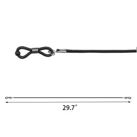 Coshar 2Pcs Eyeglasses Strap Glasses Holder Chains Eye Glasses Holders Around Neck Eyewear Retainer Cable for Men and Women (Black)