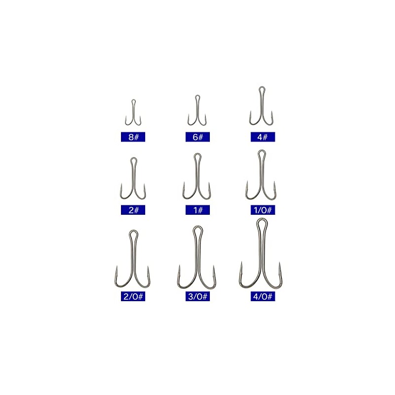 Orurudo Fishing Tackle Double Hooks 50-Piece Set for Rigyo Frogs,