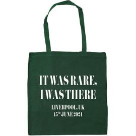 Hippowarehouse It was rare, I was there Liverpool uk 15th June Tote Shopping Gym Beach Bag 42cm x38cm,10 litres