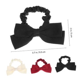 VICASKY 6pcs Bow Hair Ties Elastic Ponytail Holders Charming Bows for Women and Girls Versatile Hair Accessories for Hairstyles