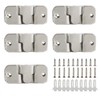 ULIFESTAR Furniture Flush Mount Bracket,Stainless Steel Picture Hanger Hook,Headboard Wall