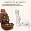 Wood Beaded Comfort Seat Cover with Cooling Ventilated Mesh Lumbar