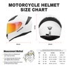 Motorcycle Full Face Helmet for Unisex-Adults DOT Approved WS-609 Motorbike