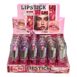 Romantic Rain Labial De Hadas Holográfico Diferentes Tonos Lipstick 24pz