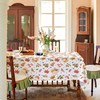 LOSIVISHE Thanksgiving Waterproof Tablecloth – Fall Harvest Pumpkins, Maple Leaves
