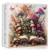 Mushroom Jigsaw Puzzle 1000 Pieces, Magic Book Plant Flower Puzzles