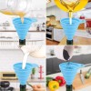 TIKA 6 Foldable Silicone Funnel Set - Multi-Use Kitchen Funnels