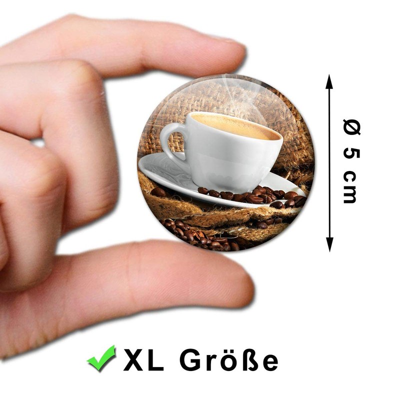Fridge Magnets Coffee Cups Set of 4 Magnets for Magnetic