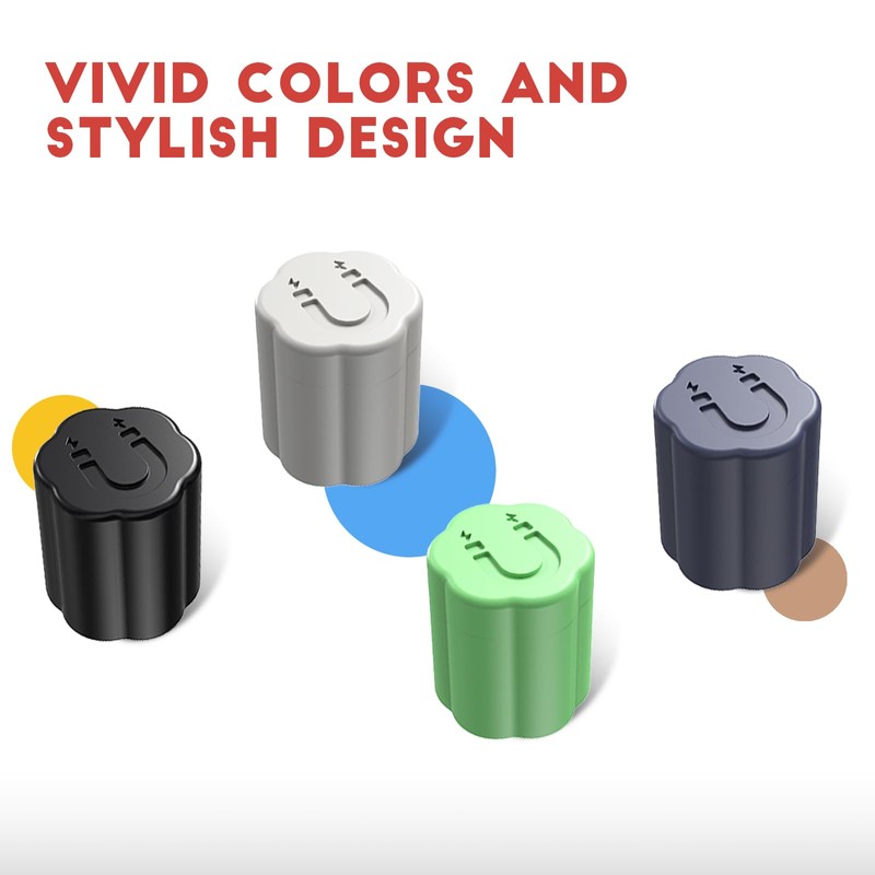 2 Pack Magnetic Straw Covers, Silicone Straw Topper cap for