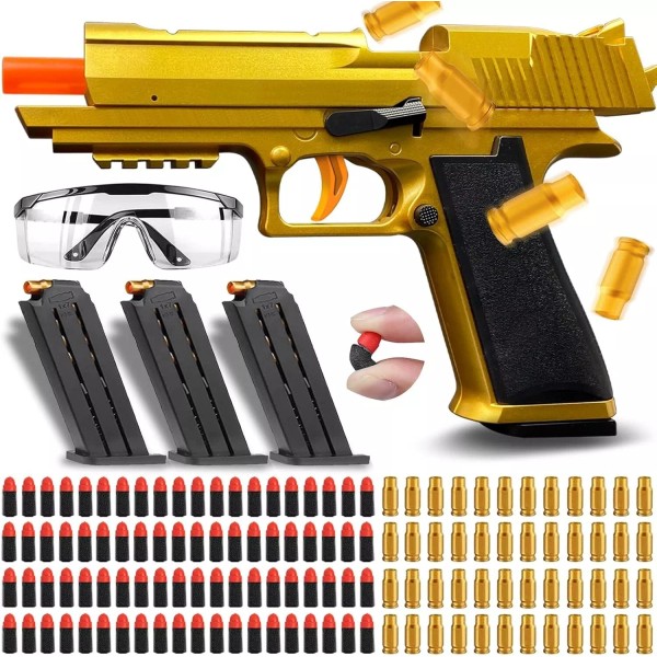 Unbranded Shell Ejecting Toy Gun Soft Bullet Foam Blaster(80Bull