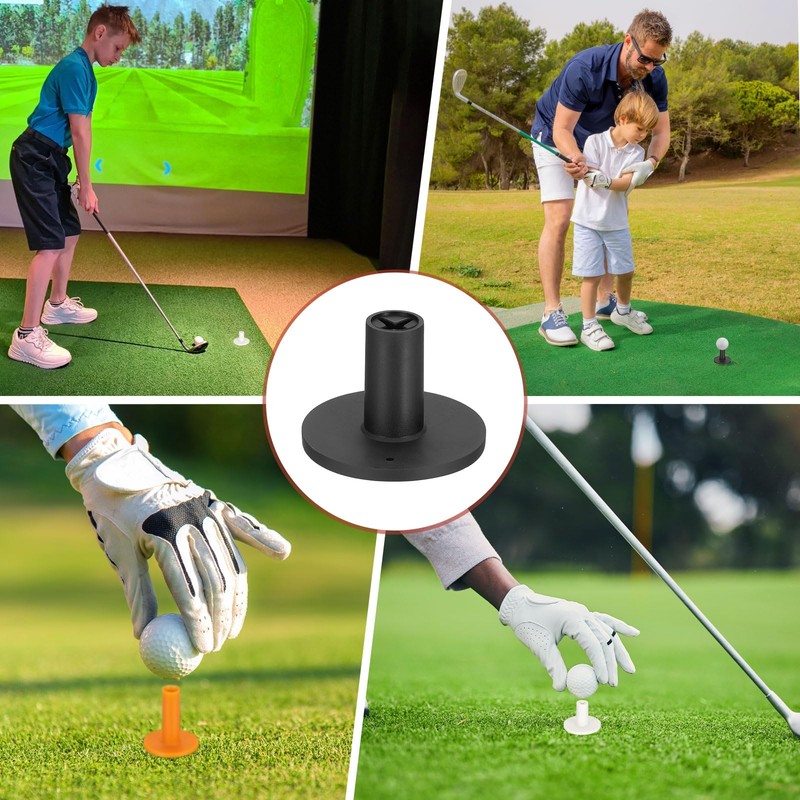 TIXIPEM 1.5IN Rubber Golf Tees [6PCS] - Flexible Stable Ball