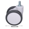 Caster 4in TPR M12 Universal Swivel Silent Rolling Wheel Accessory
