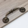 MY MIRONEY 4-Pack Drop Swing Cabinet Handles Antique Bronze Hanging