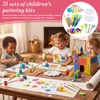 31Pcs Colorful Paint Brushes, Paint Brush Set Beginners, Creative Sponge