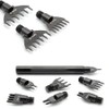 CENPEK 10Pcs 4/5/6mm Diamond Lacing Stitching Chisel Set Hole Punch