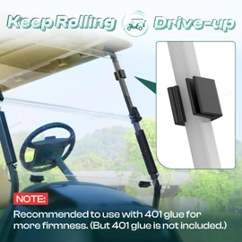 Drive-up Golf Cart Window Clips, Windshield Clips for Golf Cart Fits Club EZGO Yamaha Models Set of 2