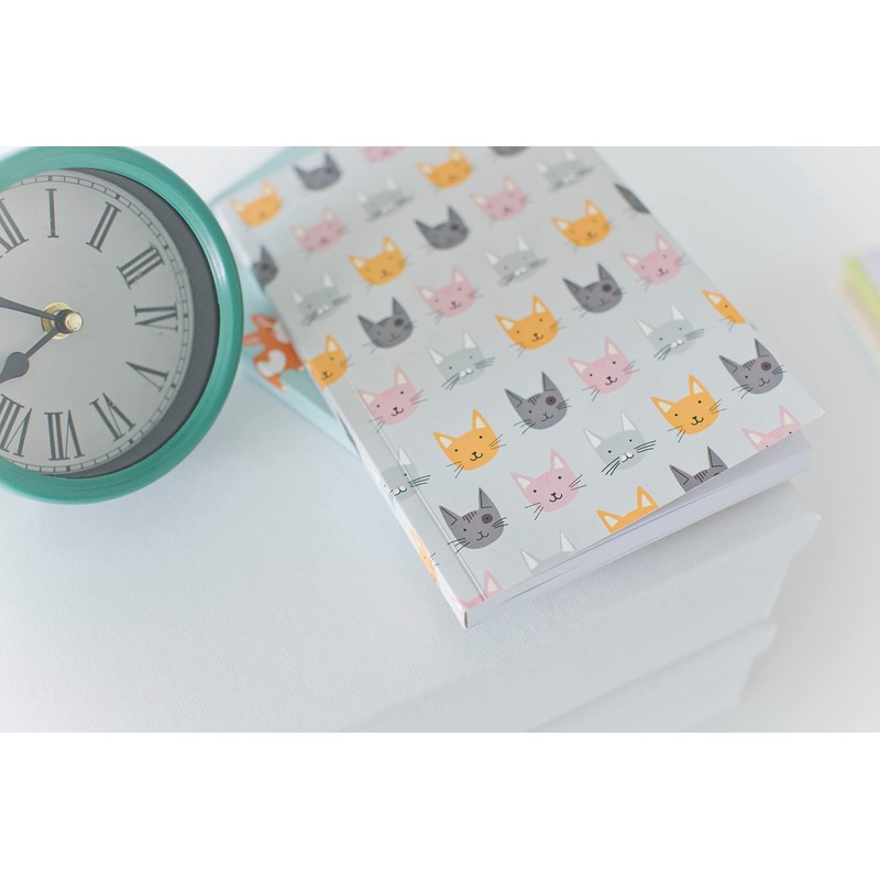 Pearhead Pet Cat Journal, Sweet Cat Face Notebook, School Journal