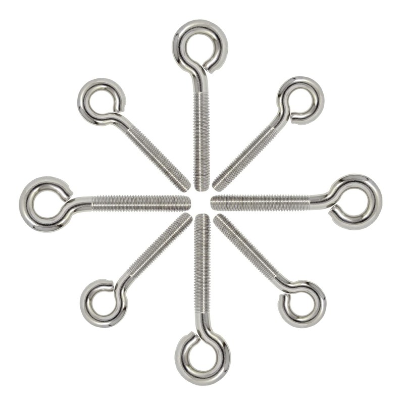 DIOS24 Pack of 25 Eye Bolts with Metric Thread M6-50