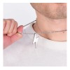 Collar Rayo Acero De Titanio Relampago Hip Hop Hombre Mujer