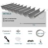 ECOOPTS 4'x5' Retractable Wave Sun Shade Canopy Pergola Cover Shade