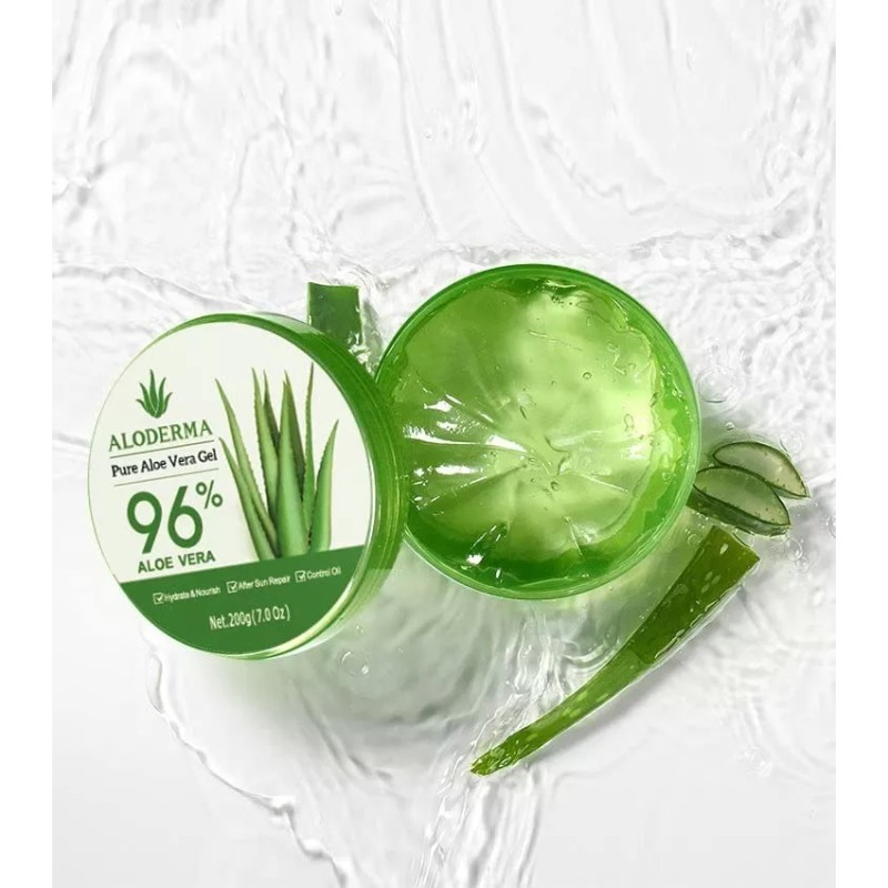 Aloderma Gel Orgánico.fabricado Al 96% Pureza En Aloe Vera Tipo