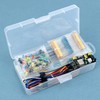 QWORK® 420 Pieces 37 Values Electronic Component Kit with Breadboard,