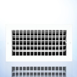 Premium Aluminum Wall Vent Cover - 10 x 6 Inch AC Grille with Adjustable Blades - Rustproof and Durable - Enhance Airflow Efficiency- [Front Grille Size: 11.6" x 7.6"][Duct Hole:10" x 6"]