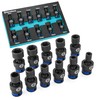 DURATECH 3/8" Drive Impact Universal Joint Socket Set, Swivel Socket