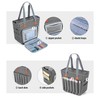 Luxja Bible Bag with Multiple Pockets for Bible Study Items,