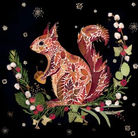 Christmas Cards Box of 20 - Winter Wild Press Animals - Artistic Festive Designs by Helen Ahpornsiri - 5 Each of 4 Designs - Eco-Friendly - Made in the UK