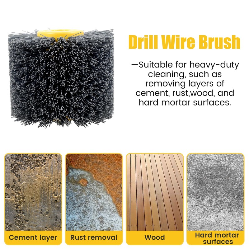 Sanding Brushes for Wood #120 Grit Nylon Brush for Angle