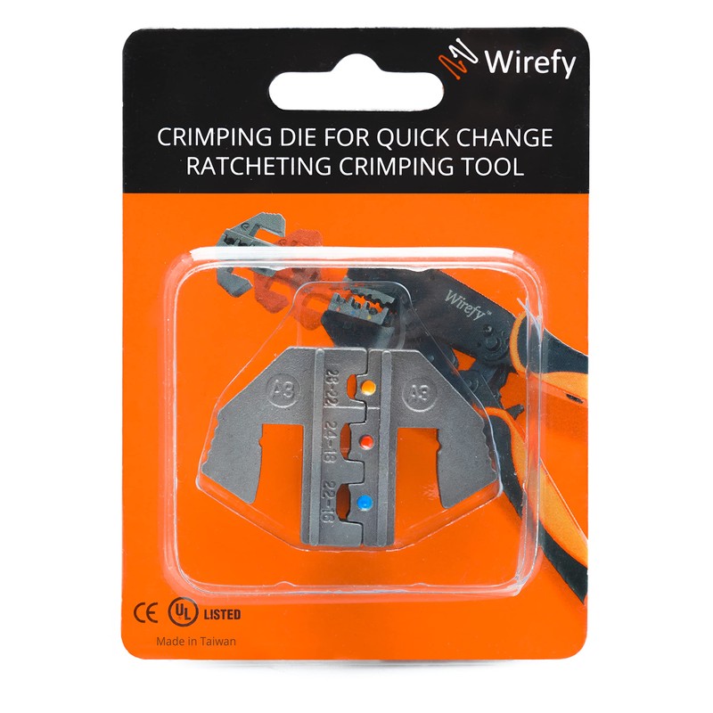 Wirefy Crimping attachment for insulated cable lugs with small diameter