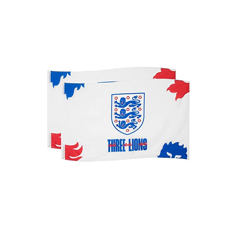 England Team Merchandise 5ft x 3ft Flag,White