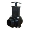Valterra 7105 ABS, Gate Valve, Black, 1-1/2" MPT x Slip